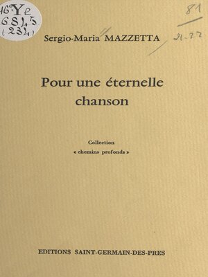 cover image of Pour une éternelle chanson